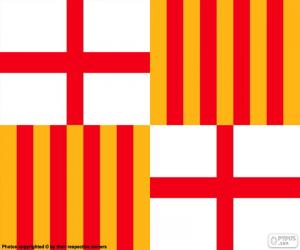 Puzzle Σημαία της Βαρκελώνης